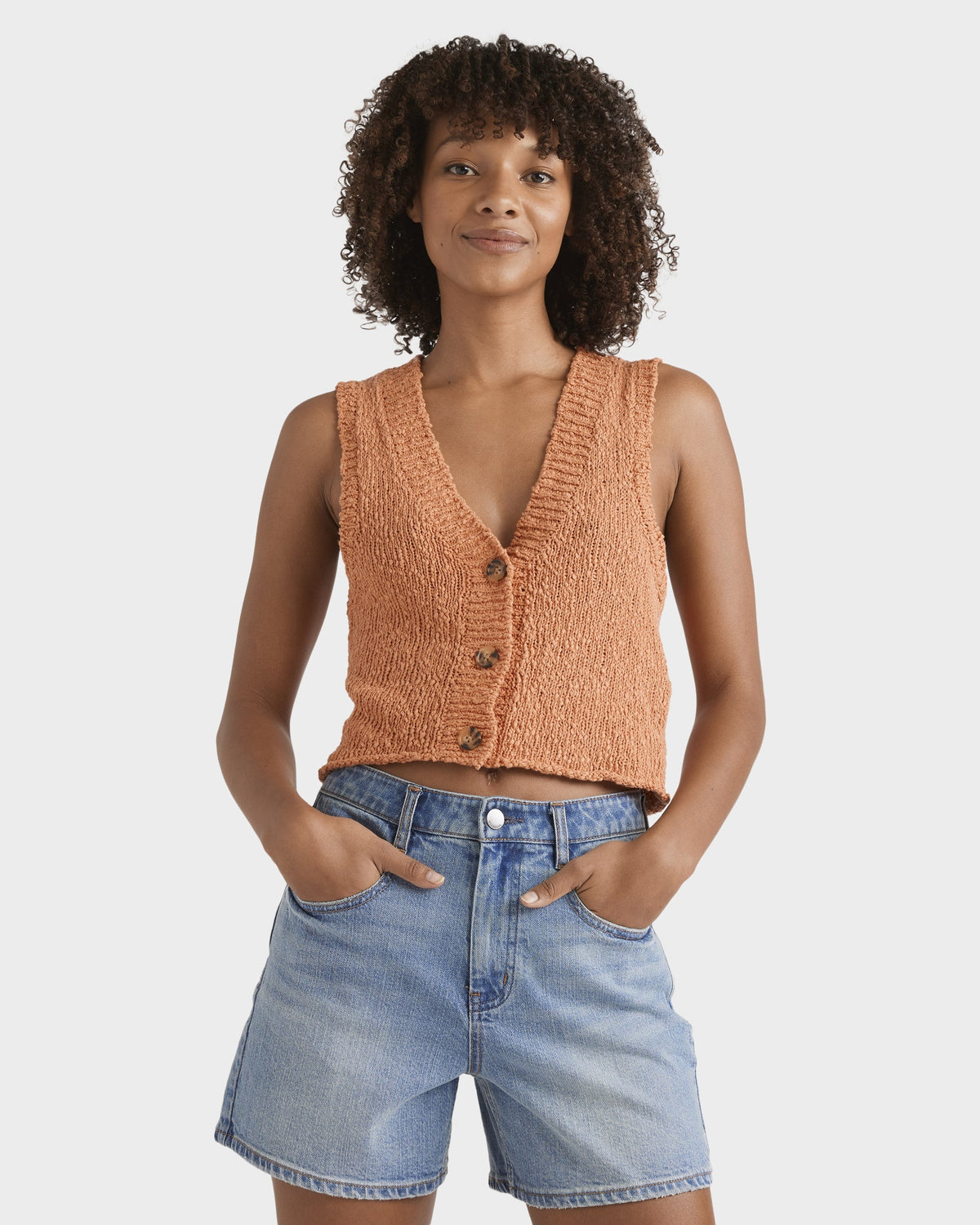 Womens Gia Sweater Vest Top