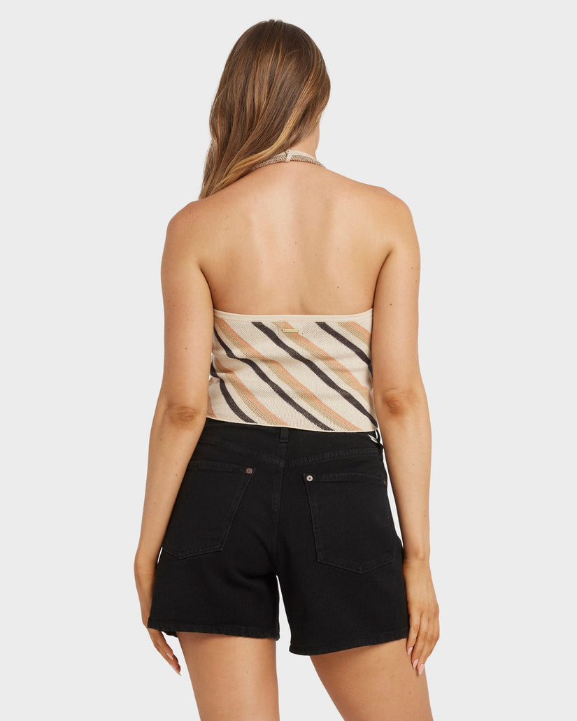 Womens All Out Sweater Halter Top