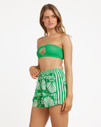 Womens Sea Shell Elastic Waist Shorts