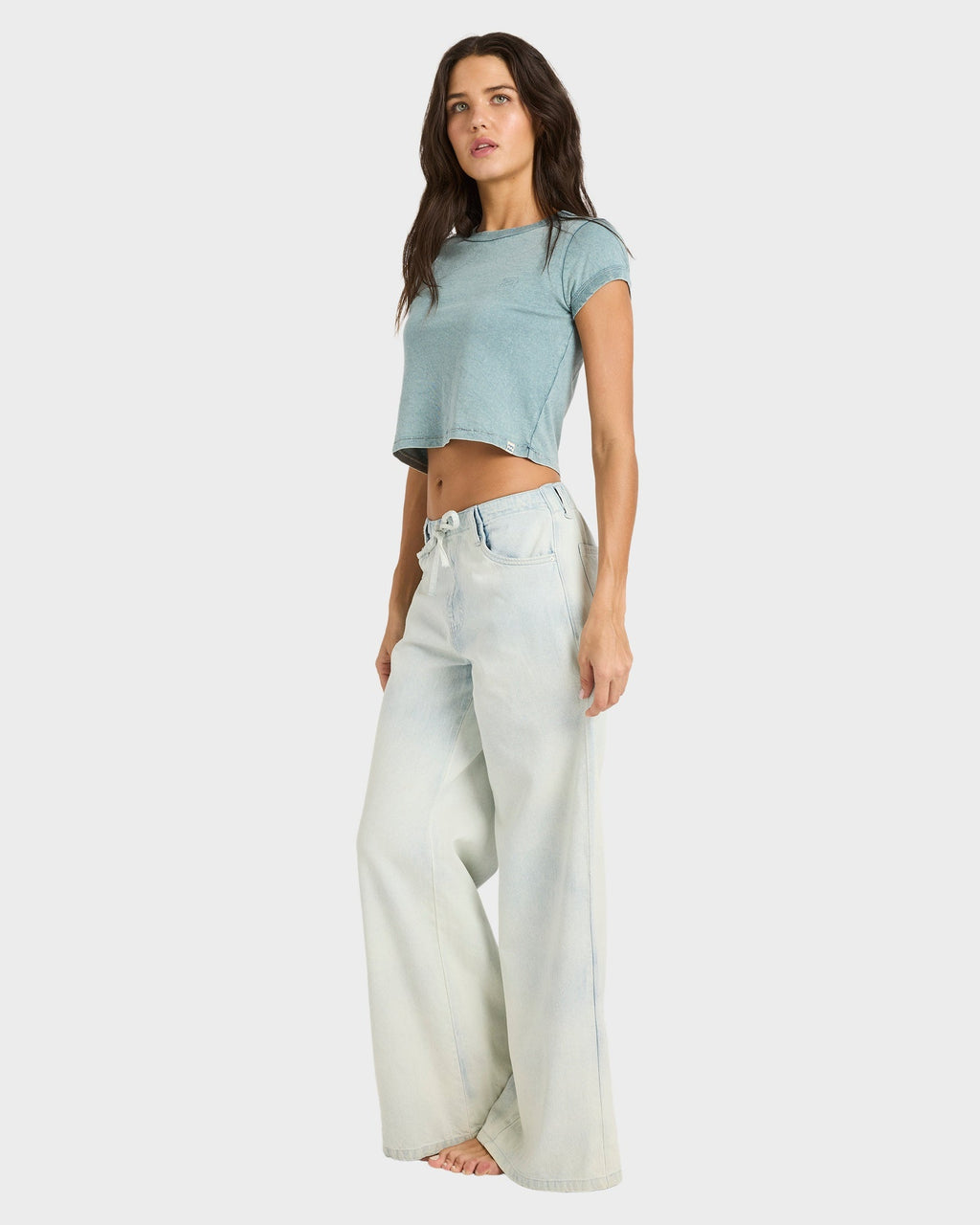 Womens Jade Saltwashed Wide-Leg Pants
