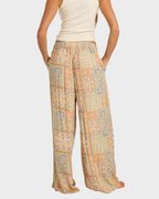 Womens Follow Me Printed Elastic Pants