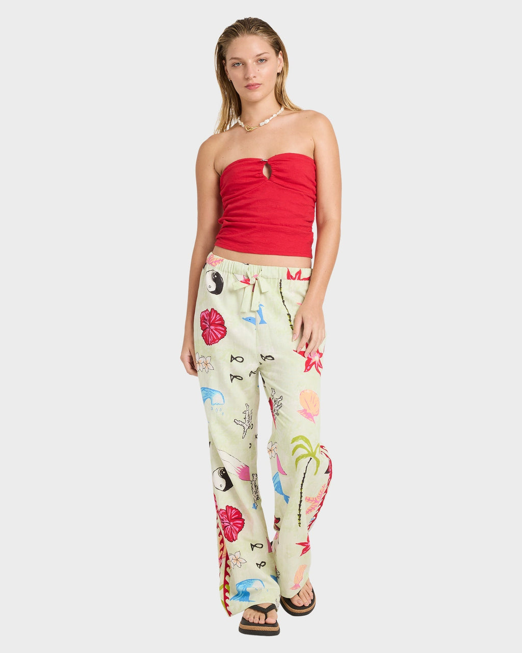 Womens Lottie Hall Elastic Waist pants