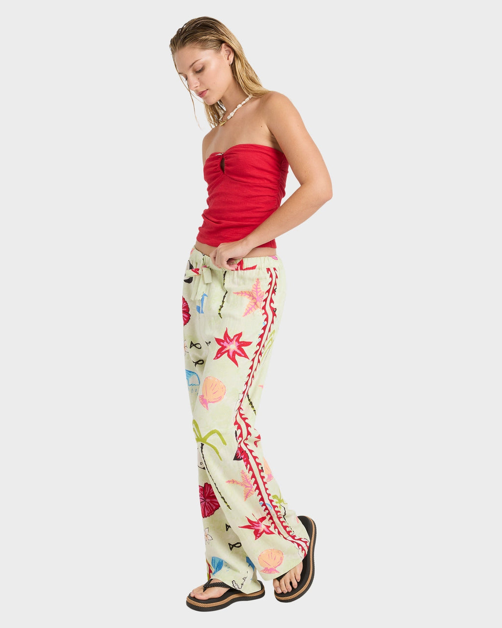 Womens Lottie Hall Elastic Waist pants