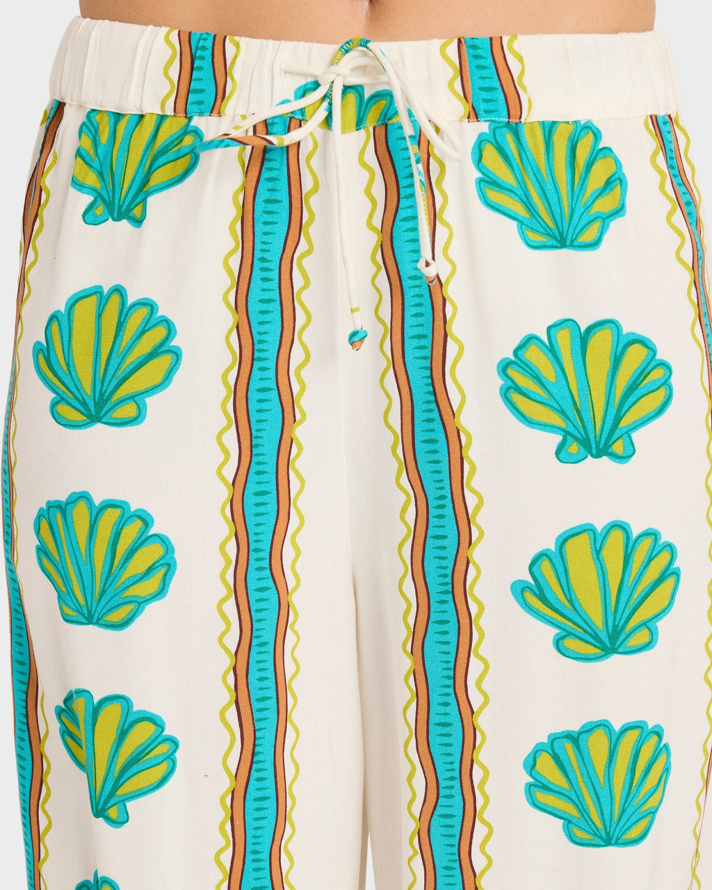 Womens Coastal Crush Elastic Waist Pants