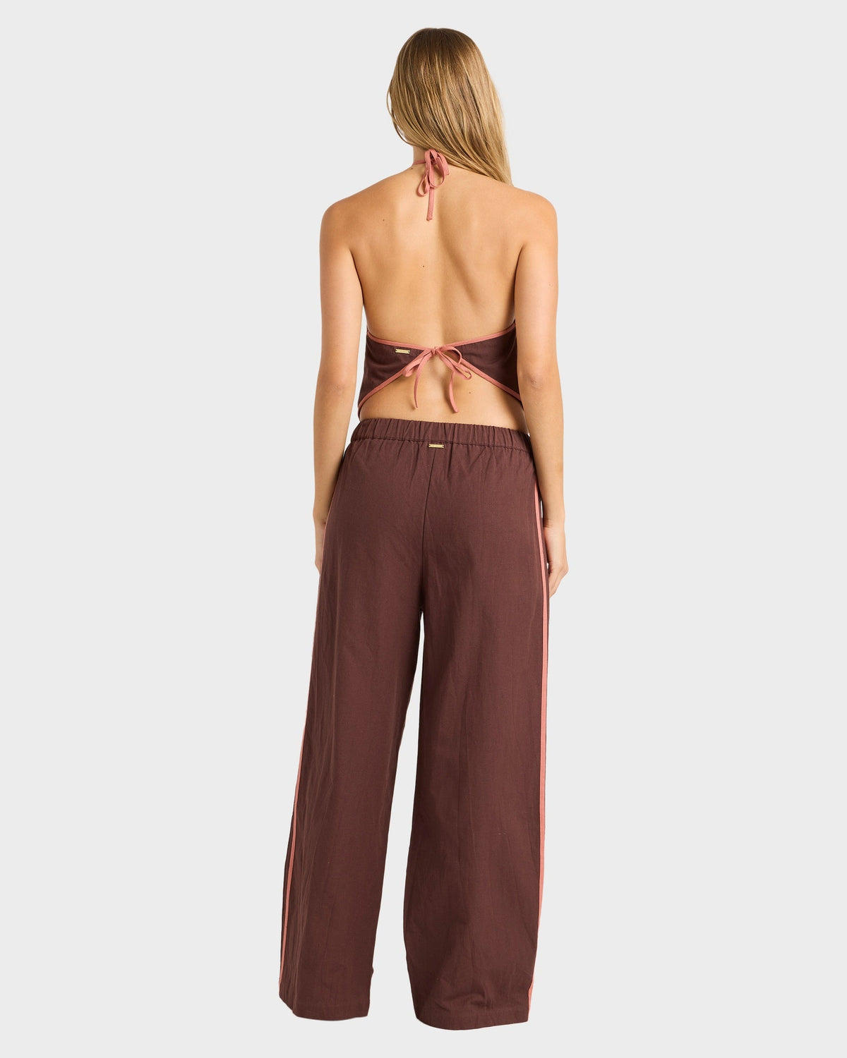 Womens Coastal Crush Elastic Waist Pants