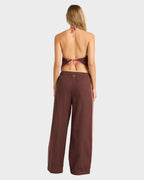 Womens Coastal Crush Elastic Waist Pants