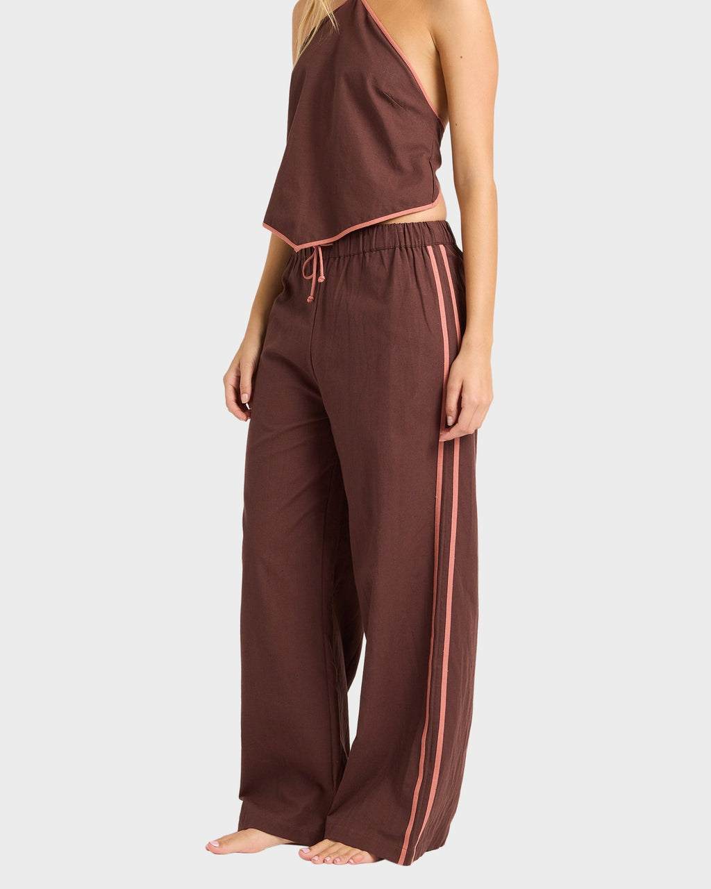 Womens Coastal Crush Elastic Waist Pants