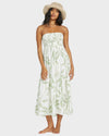 Womens Tropical Haze Midi Dress