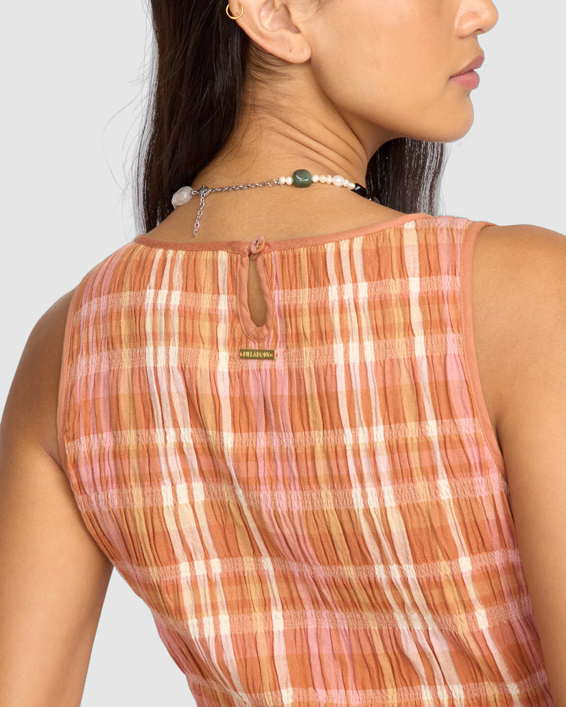 Womens Check Me Out Mini Dress