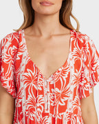 Womens Row Of Palms Mini Dress