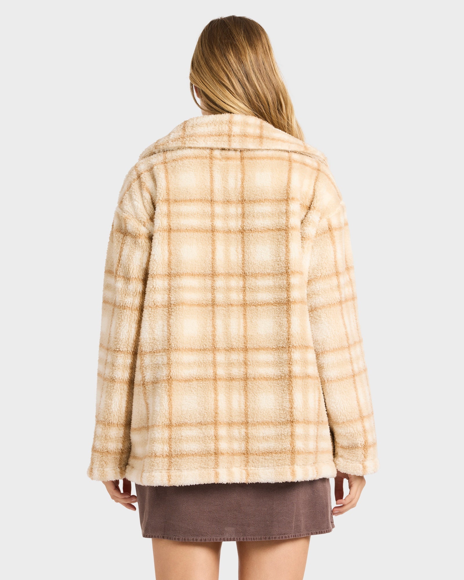 Womens Check Ya Button-through Jacket