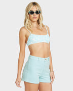 Womens Free Fall Cord Denim Shorts