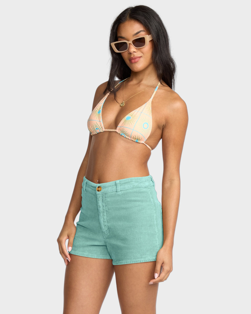 Womens Free Fall Cord Denim Shorts
