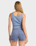 Womens Free Fall Cord Denim Shorts