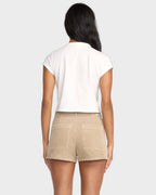 Womens Free Fall Cord Denim Shorts