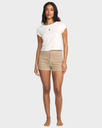 Womens Free Fall Cord Denim Shorts