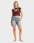 Womens Funster Relaxed Fit Denim Shorts