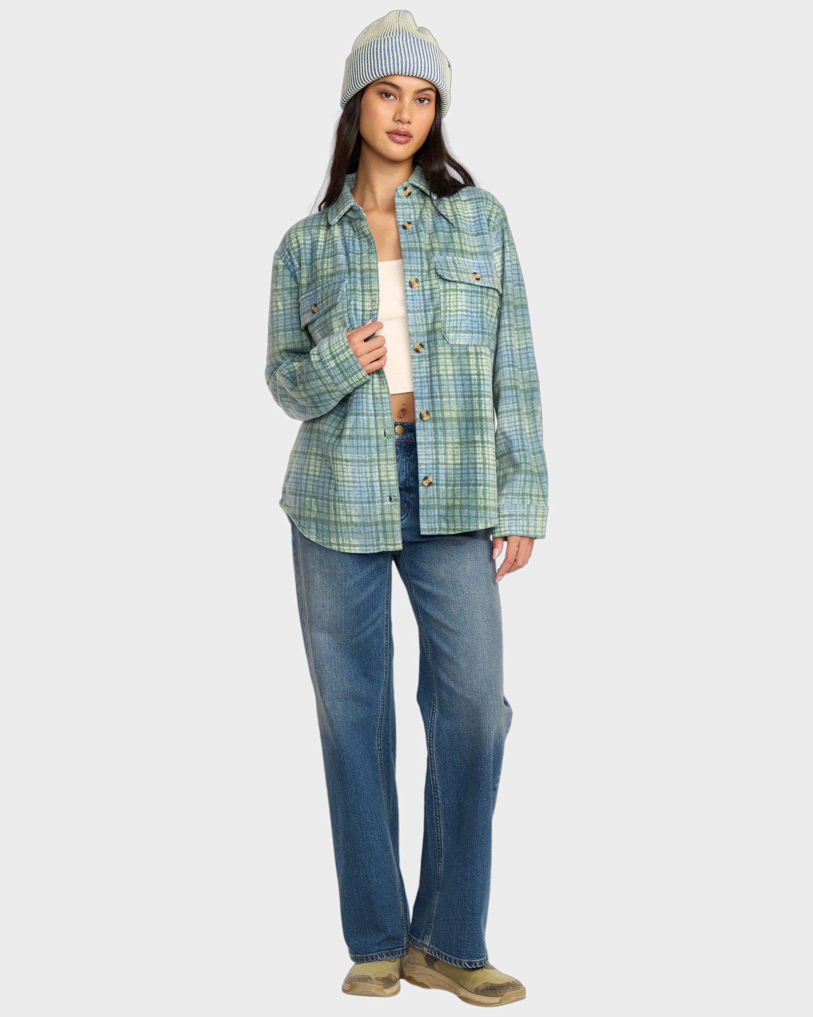 Womens Forge Fleece Flannel Shirt