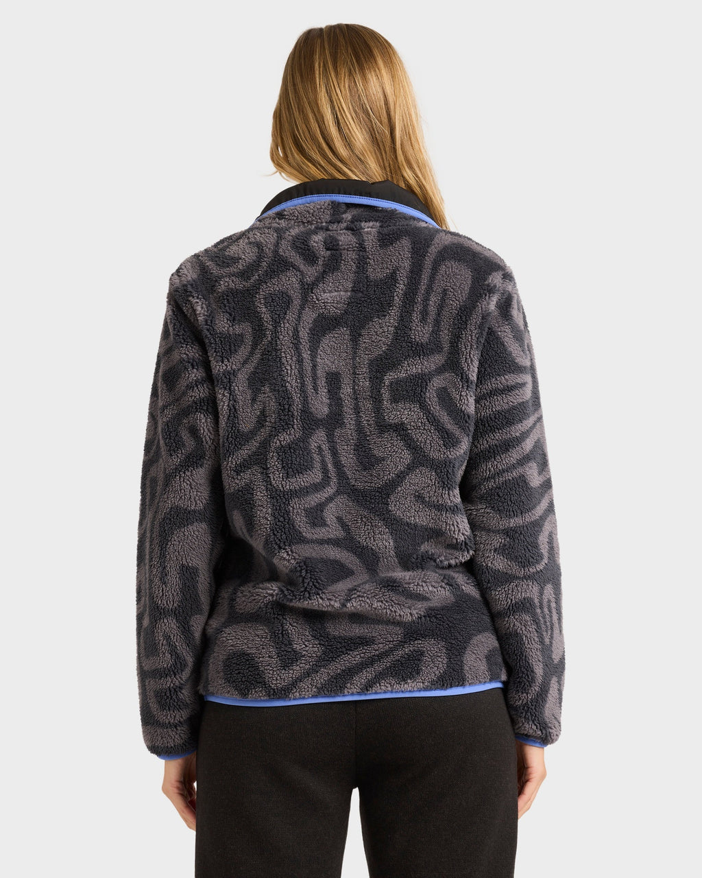 Womens Switchback Mock Neck Fleece Top