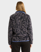 Womens Switchback Mock Neck Fleece Top