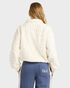 Womens Le Love Half Zip Fleece Top