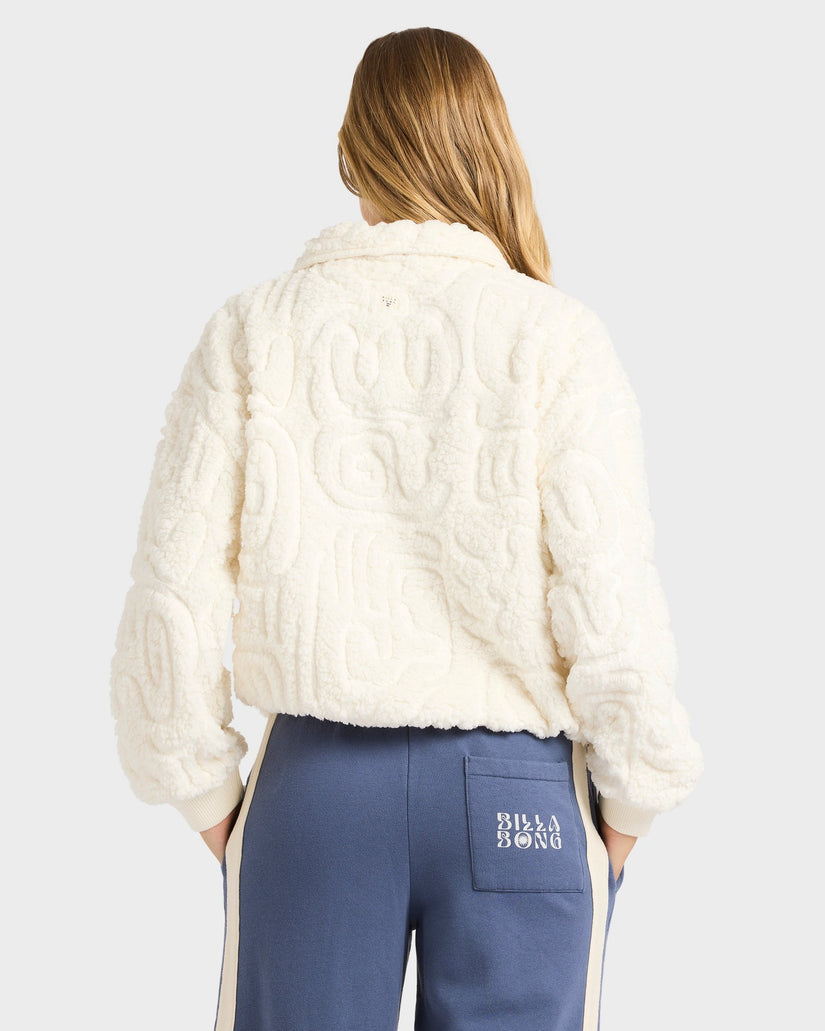 Womens Le Love Half Zip Fleece Top