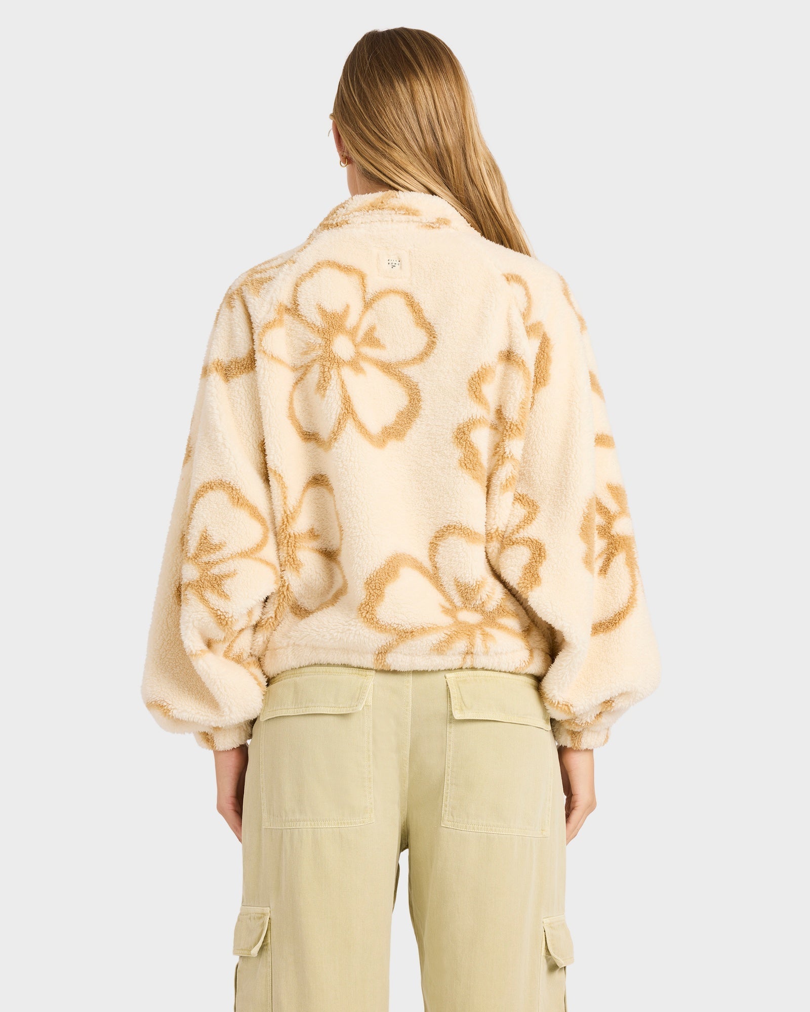 Womens Last Time Mock Neck Fleece Top