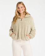 Womens Groovin Half Zip Fleece Top
