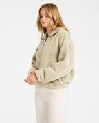 Womens Groovin Half Zip Fleece Top