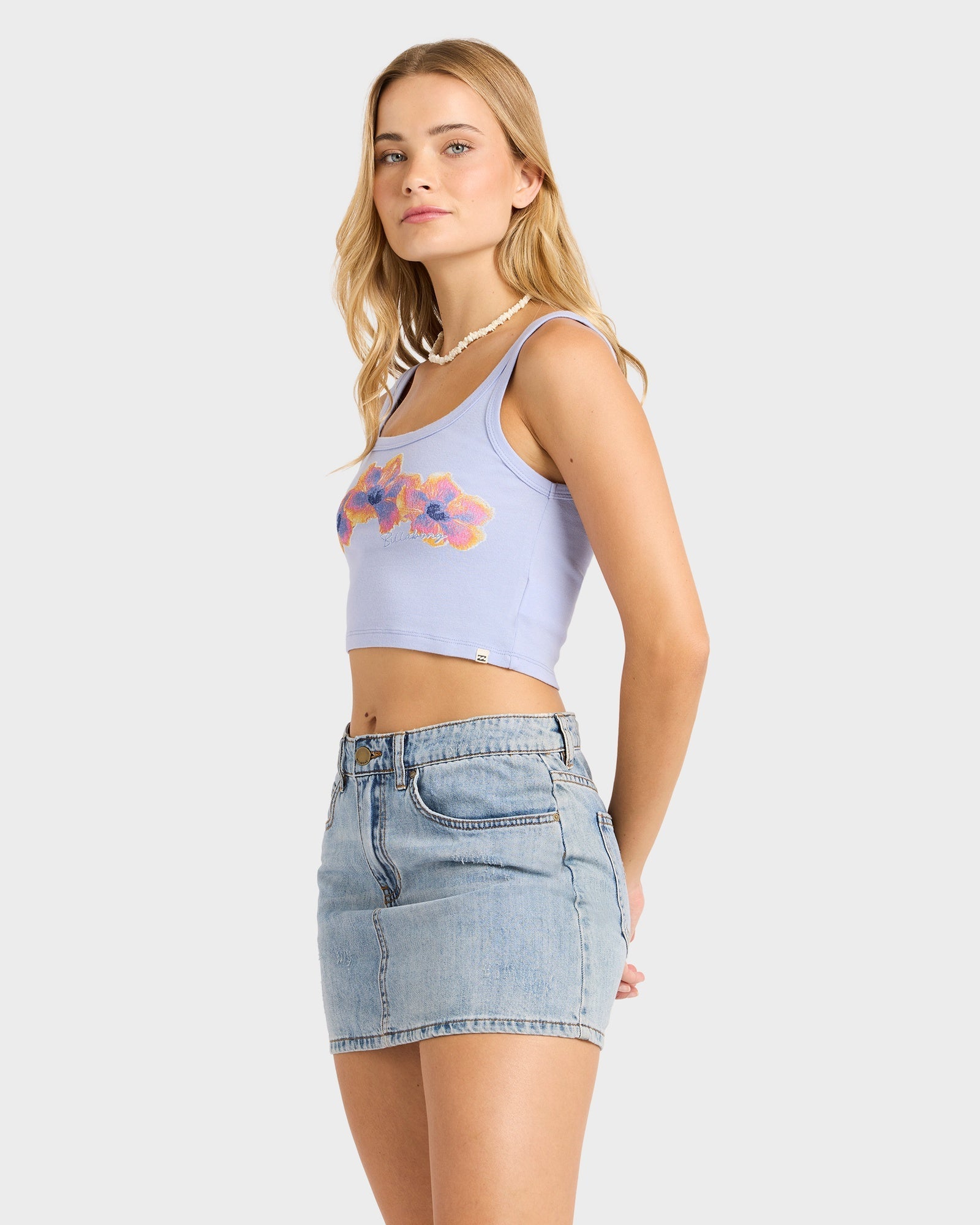 Womens Paradise Trio Cropped Tank