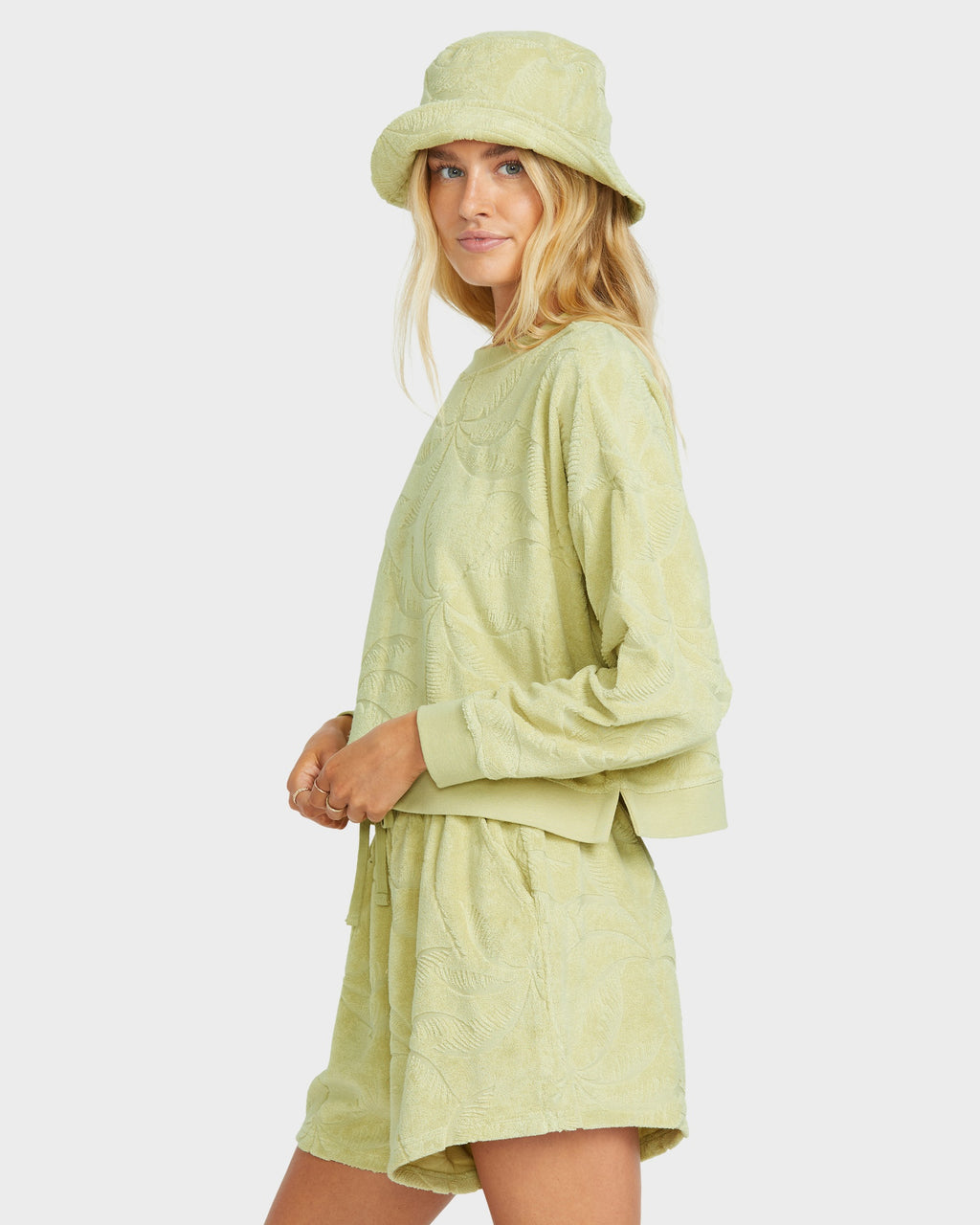 Womens Sun Tempo Crew Pullover Sweatshirt