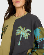 Womens Split Palm Crew Neck