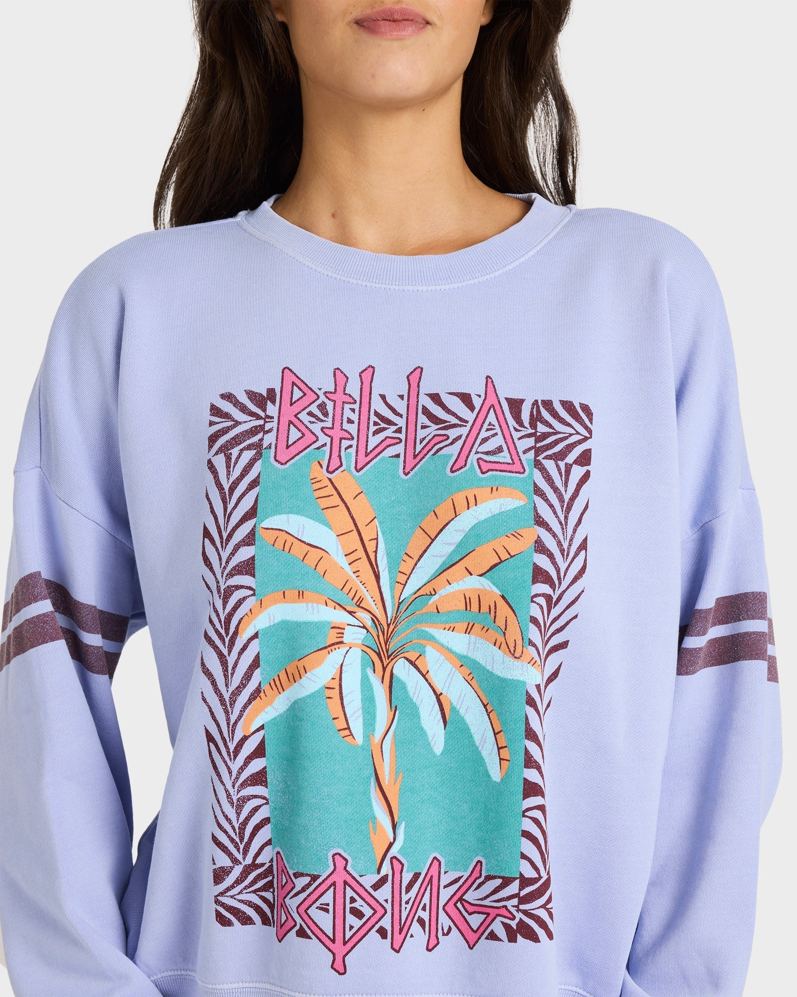 Womens Echo Crew Neck Fleece Top