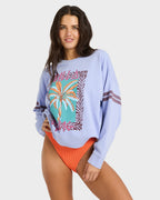 Womens Echo Crew Neck Fleece Top