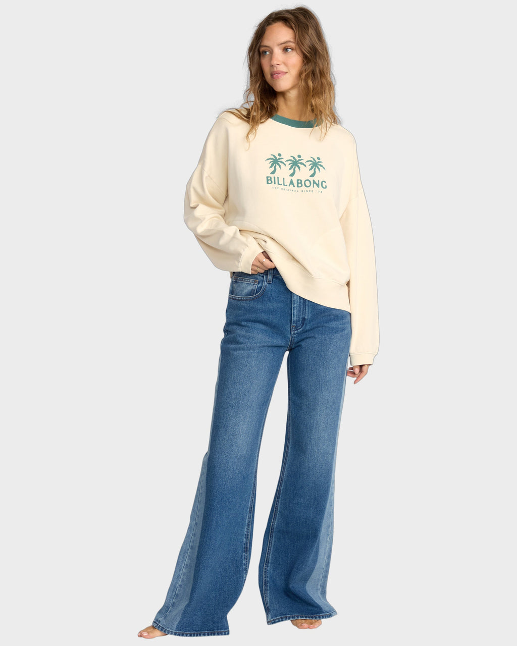 Womens Triple Palms Crew Neck