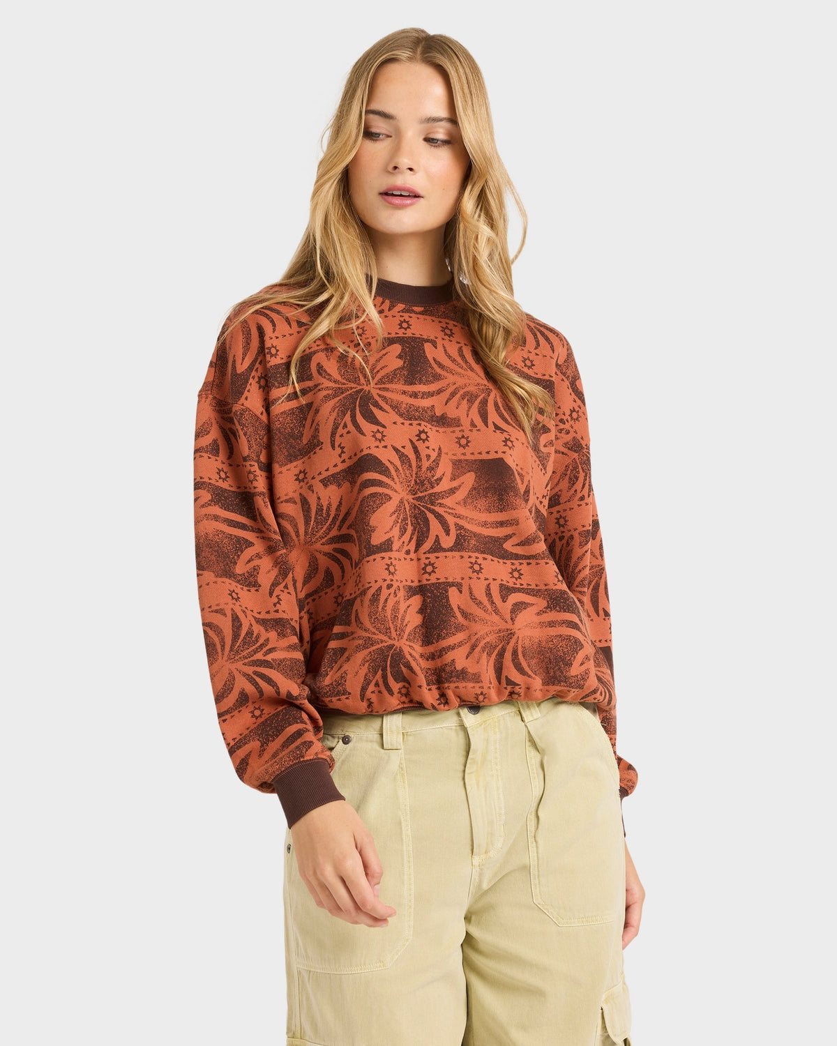 Womens Vida Palms Crew Neck