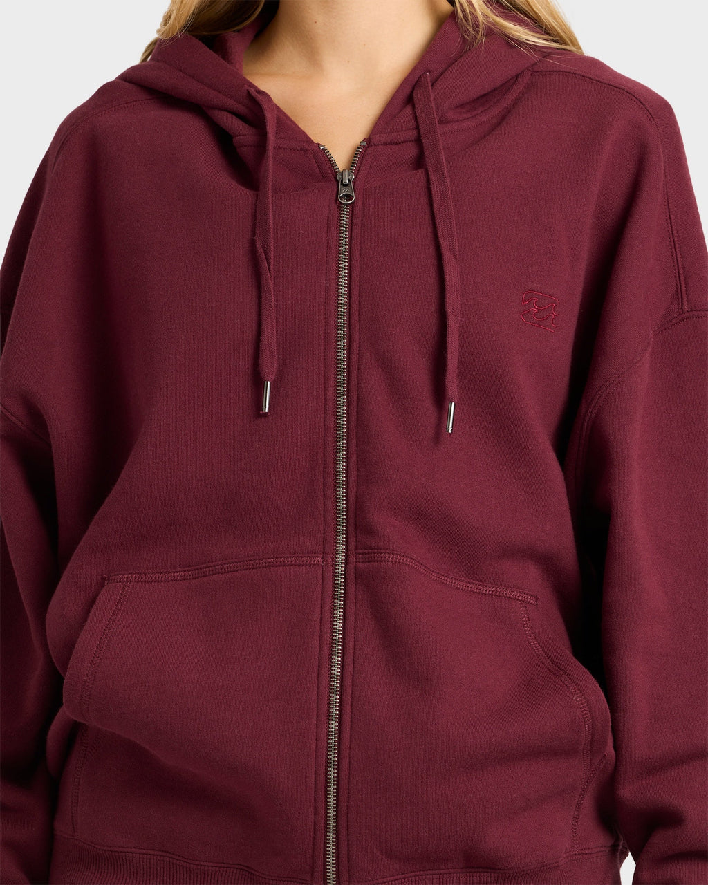 Womens Wave Essentials Zip Pullover Hoodie