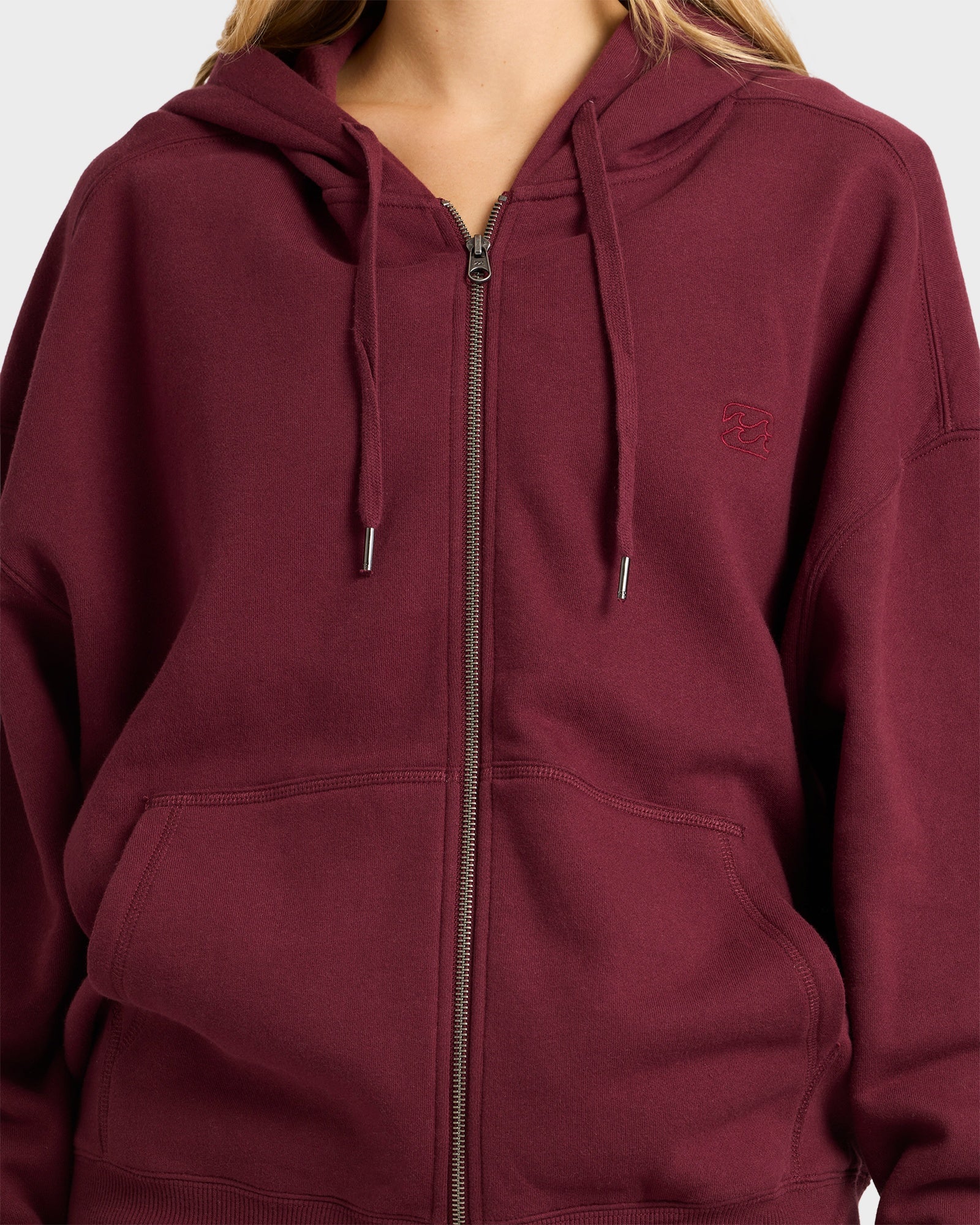 Womens Wave Essentials Zip Pullover Hoodie