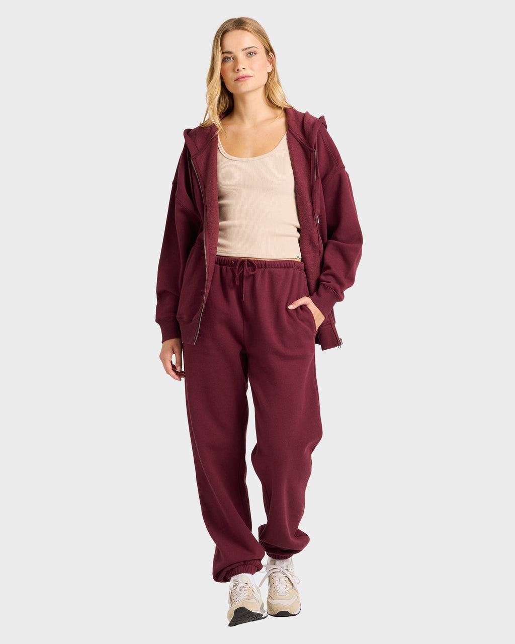 Womens Wave Essentials Zip Pullover Hoodie