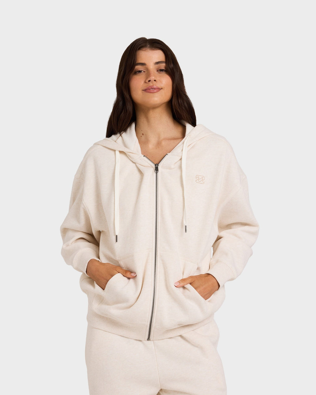 Womens Wave Essentials Zip Pullover Hoodie