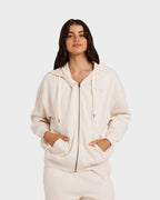 Womens Wave Essentials Zip Pullover Hoodie