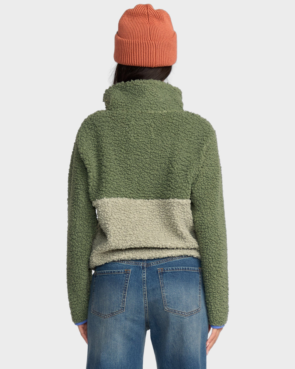Womens Horizon Mock Neck Fleece Top