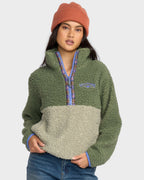 Womens Horizon Mock Neck Fleece Top
