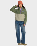 Womens Horizon Mock Neck Fleece Top