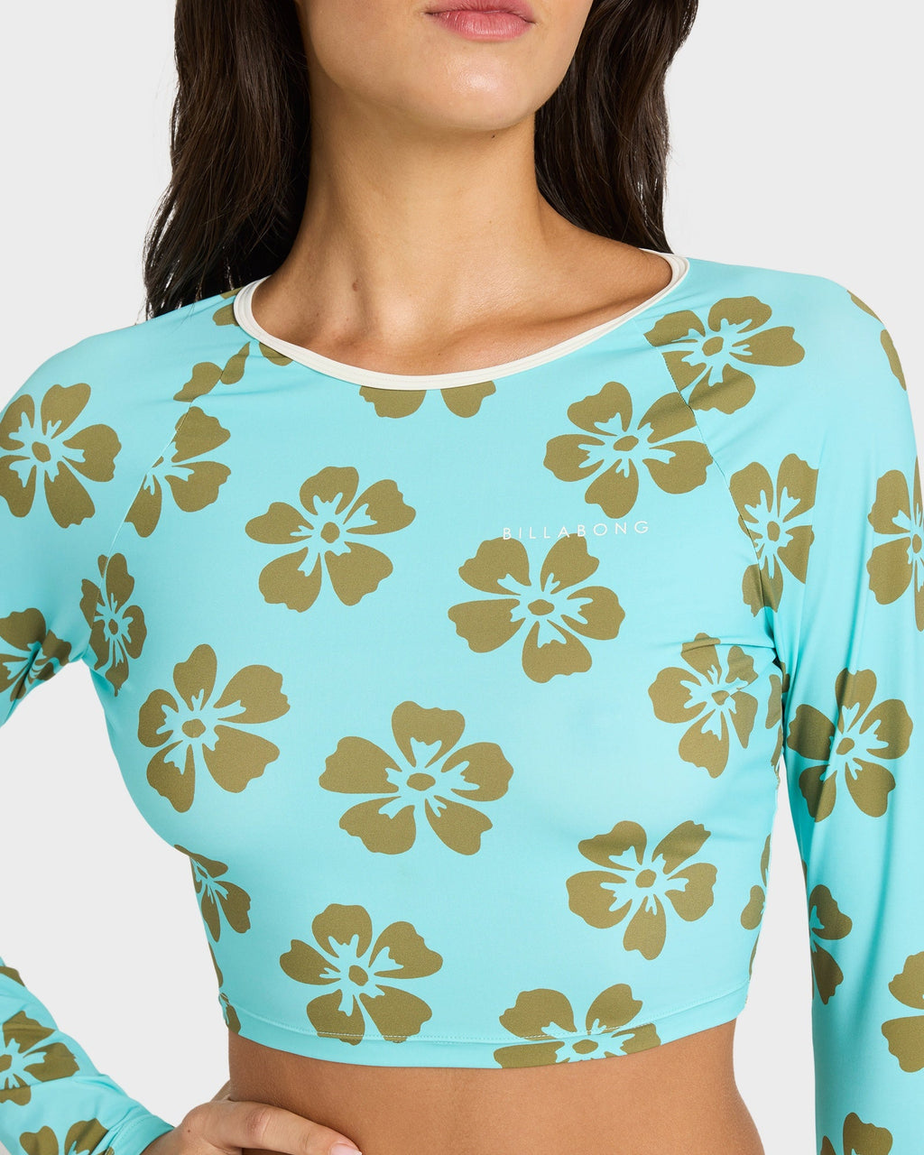 Womens Last Summer Cropped Long Sleeve Rashvest
