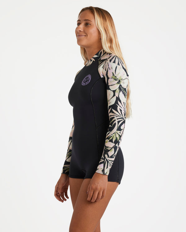 Womens 2/2Mm Spring Fever Natural Long Sleeve Springsuit
