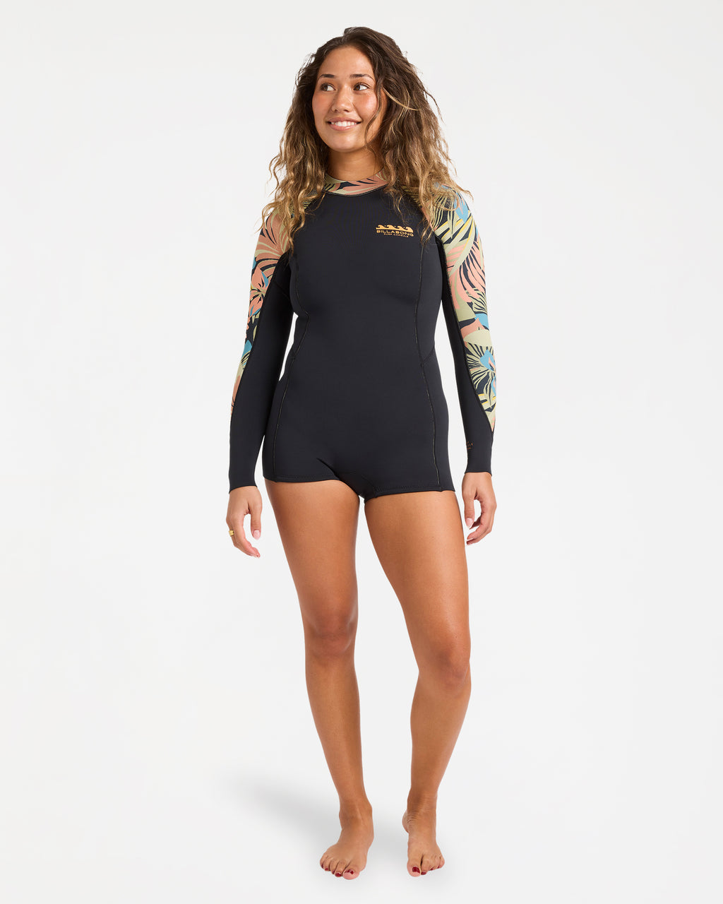 Womens 2/2Mm Spring Fever Natural Long Sleeve Springsuit