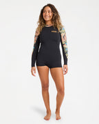 Womens 2/2Mm Spring Fever Natural Long Sleeve Springsuit