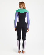 Womens 3/2Mm Salty Dayz Chest Zip Wetsuit
