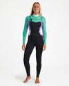 Womens 3/2Mm Salty Dayz Chest Zip Wetsuit